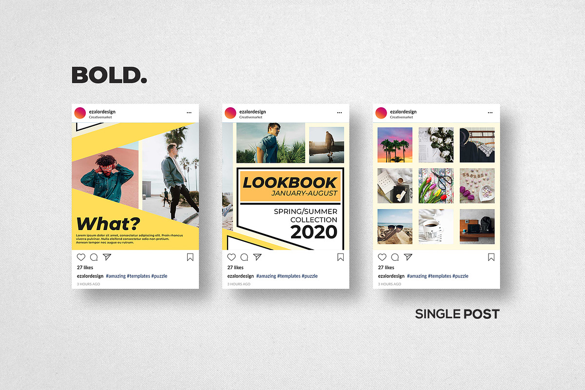 Instagram Puzzle Bold, a Social Media Template by Analogi Studio (Photo 6 of 11)