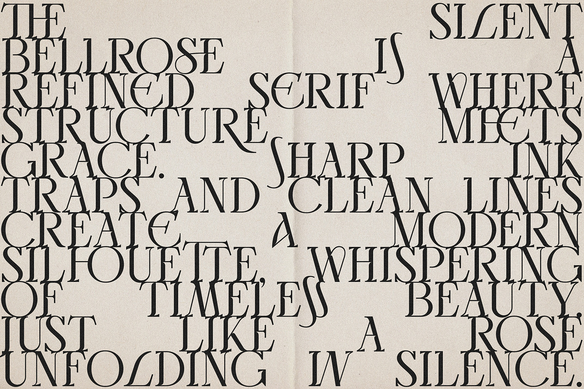 Bellrose Display Serif Font, a Serif Font by CarmineType (Photo 13 of 24)