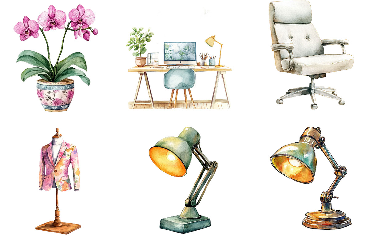 Watercolor Lady Boss Clipart, an Illustration by Designking (Photo 2 of 5)