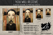 Odd Whimsical Girl, Quirky Pages, a Person Illustration by Digital Art Mahdiseño (Thumbnail 2 of 9)