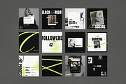 Bold Neon Social Media Templates, a Social Media Template by Row Creative (Thumbnail 9 of 10)