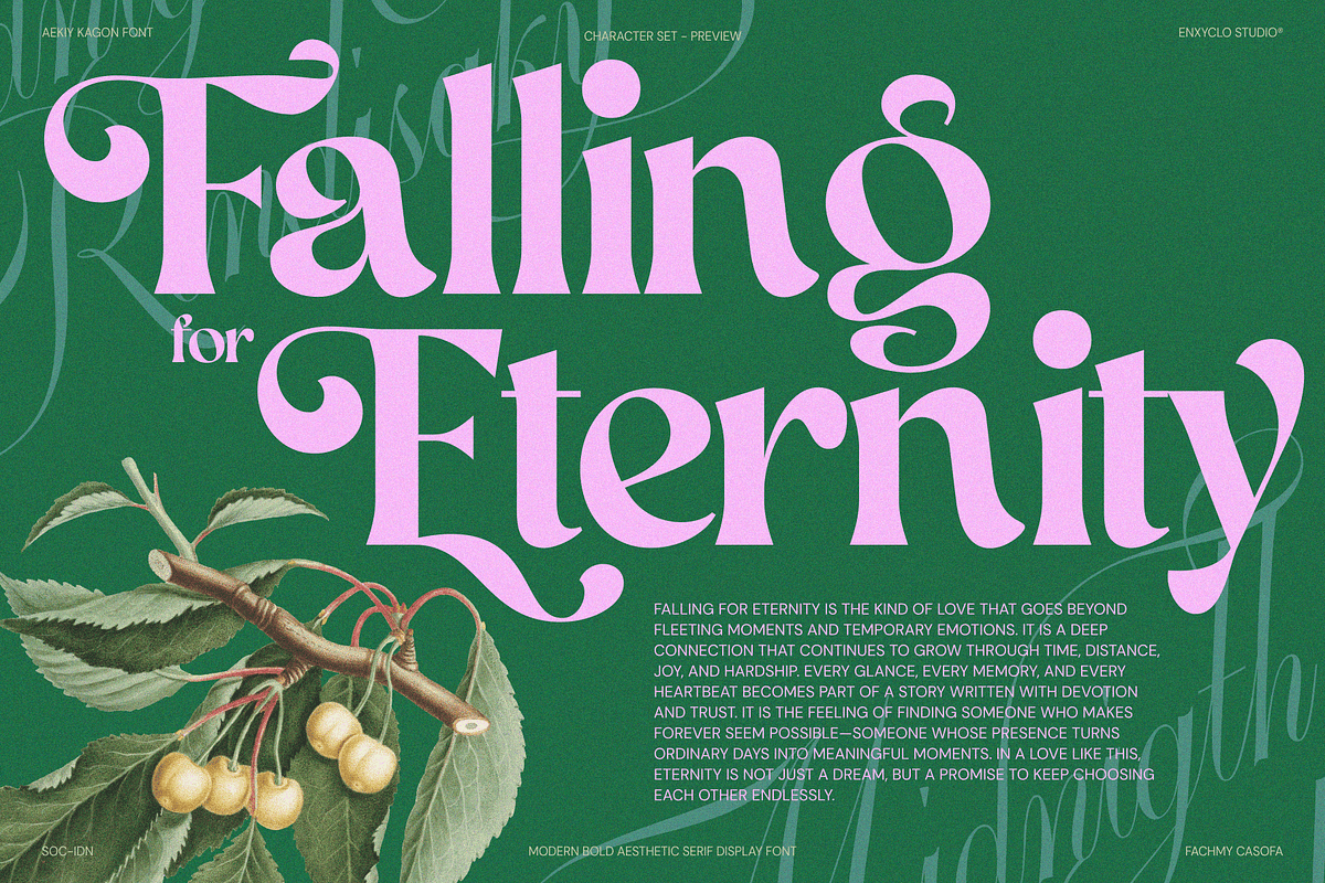 AEKIY KAGON — Elegant Bold Serif, a Serif Font by Enxyclo Studio (Photo 6 of 21)