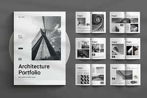 Architecture Portfolio Layout, a Brochure Template by Seeing-art