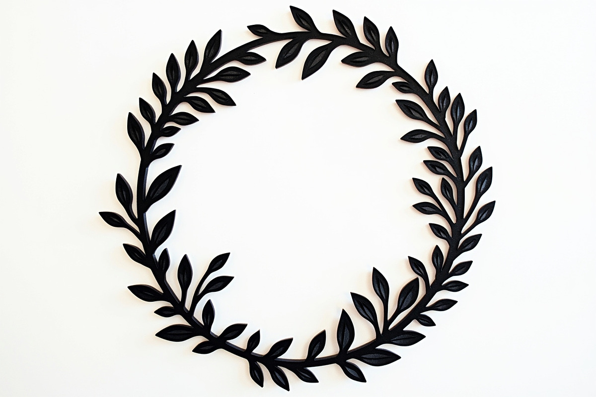 Minimalist Floral Wreath Designs, an Illustration by hafijul (Photo 9 of 9)