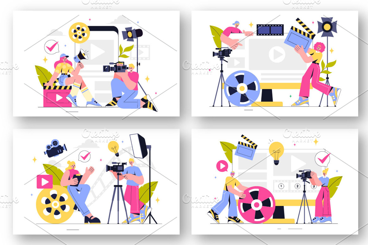 9 Videography Illustration, a Person Illustration by denayunebgt (Photo 3 of 3)