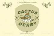 Cactus Derby Display Font, a Sans Serif Font by Cactus Country (Thumbnail 3 of 8)