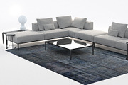 B&B Italia Michel Effe Sofa, a Furniture 3D Model by NOMODOL (Thumbnail 2 of 7)
