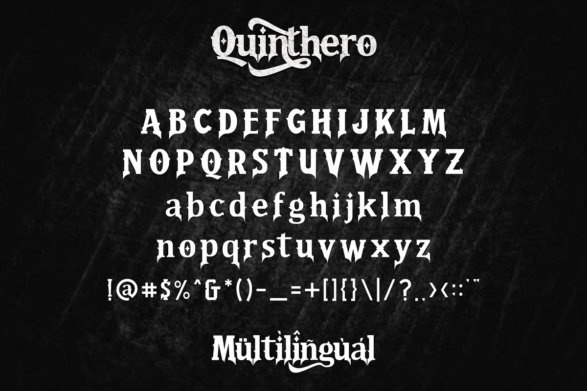 Quinthero, a Blackletter Font by Fachranheit Studio (Photo 10 of 11)