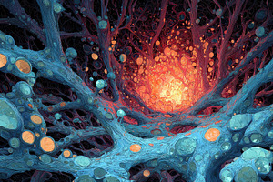 Abstract Art Colorful Branches Glowi, an Abstract Photo by Pixeness Studio