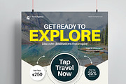 Explore Travel Flyer Template, a Flyer Template by MightyDesign (Thumbnail 2 of 8)