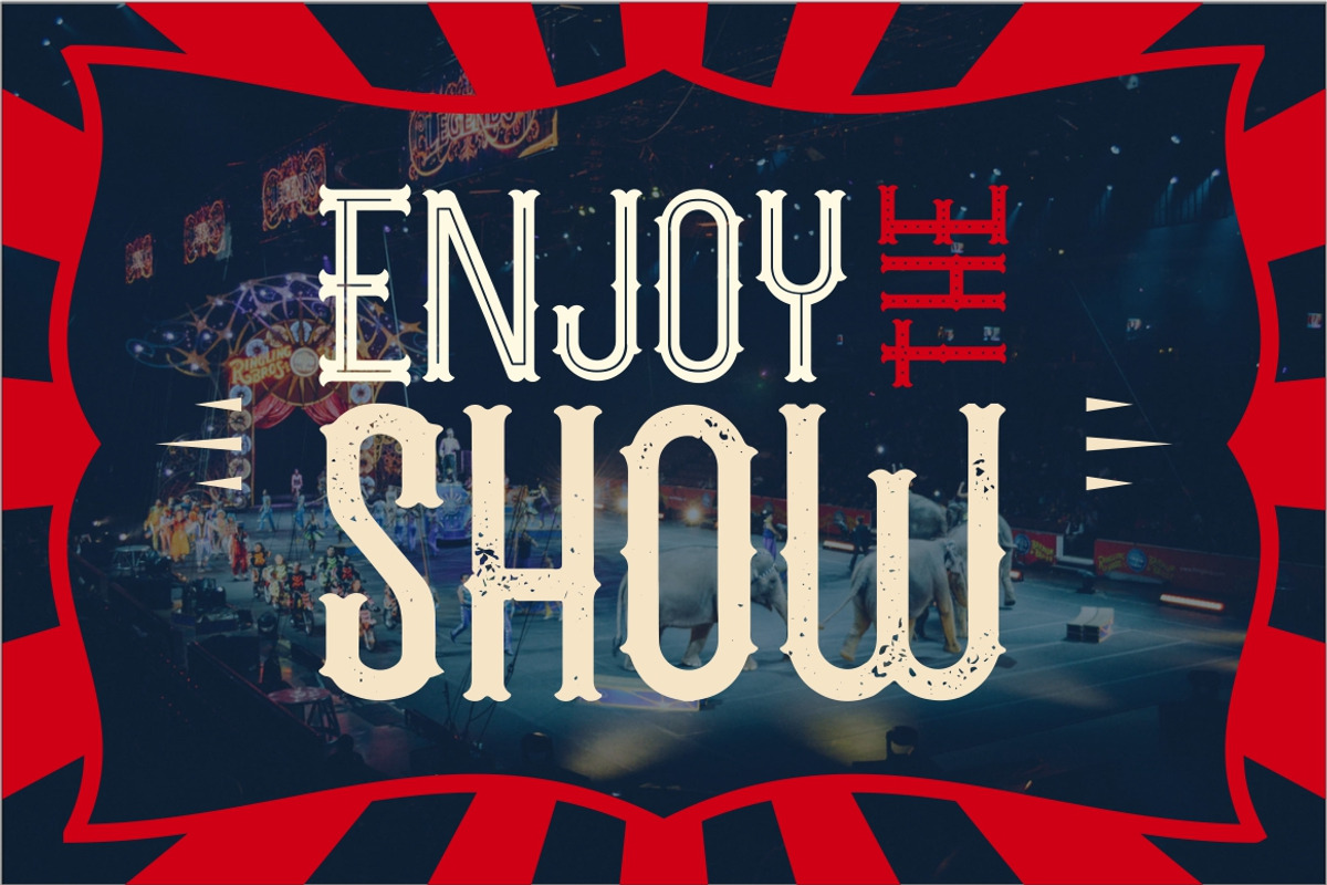 The Circus Show - Display Font preview 6