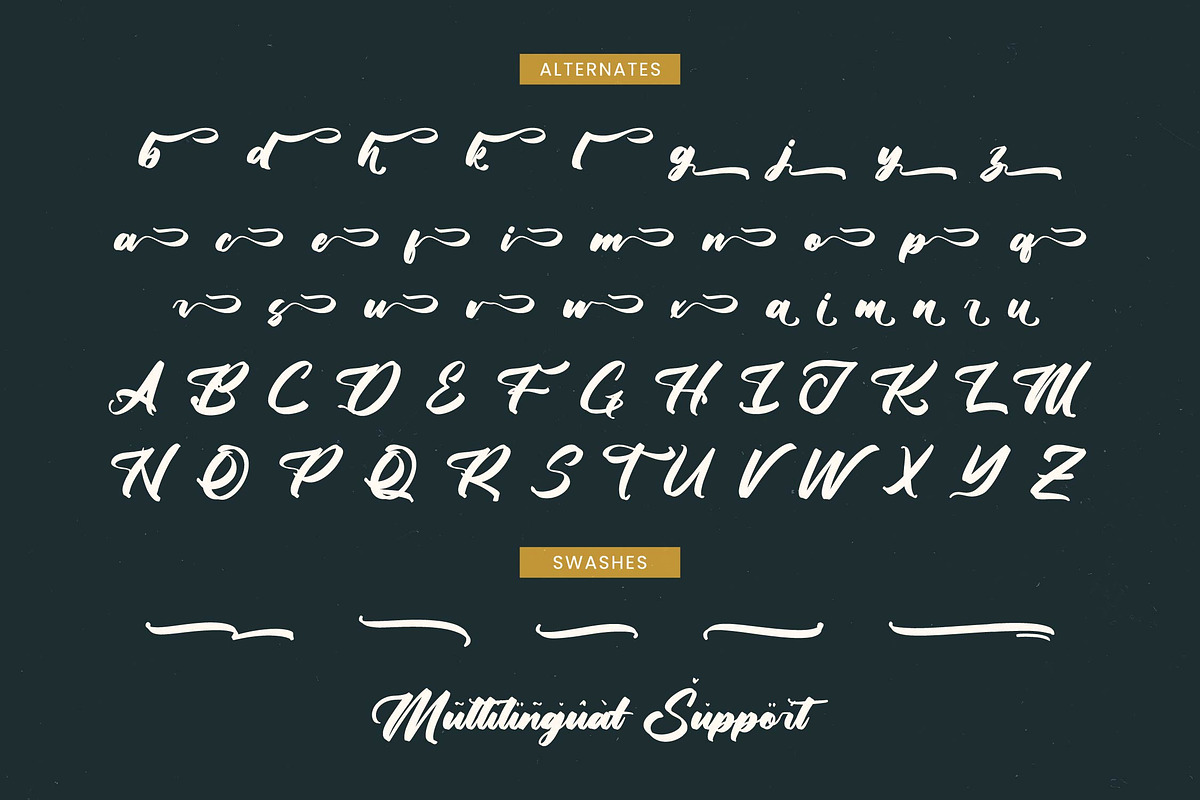 Yulinta Satin Bold Calligraphy Font, a Script Font by Letterena Studios Script (Photo 18 of 20)