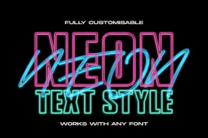 Neon Text Layer Style