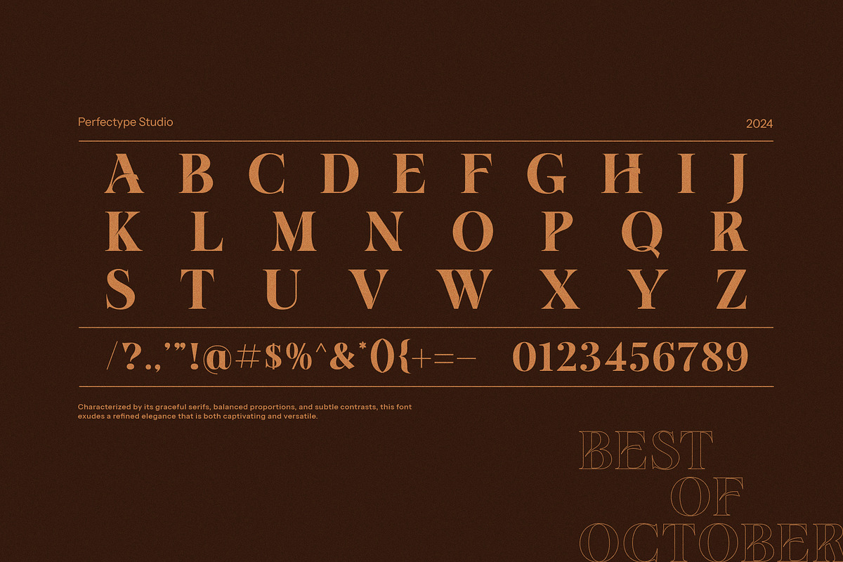 Best October Elegant Serif Font, a Serif Font by Perfectype (Photo 8 of 8)