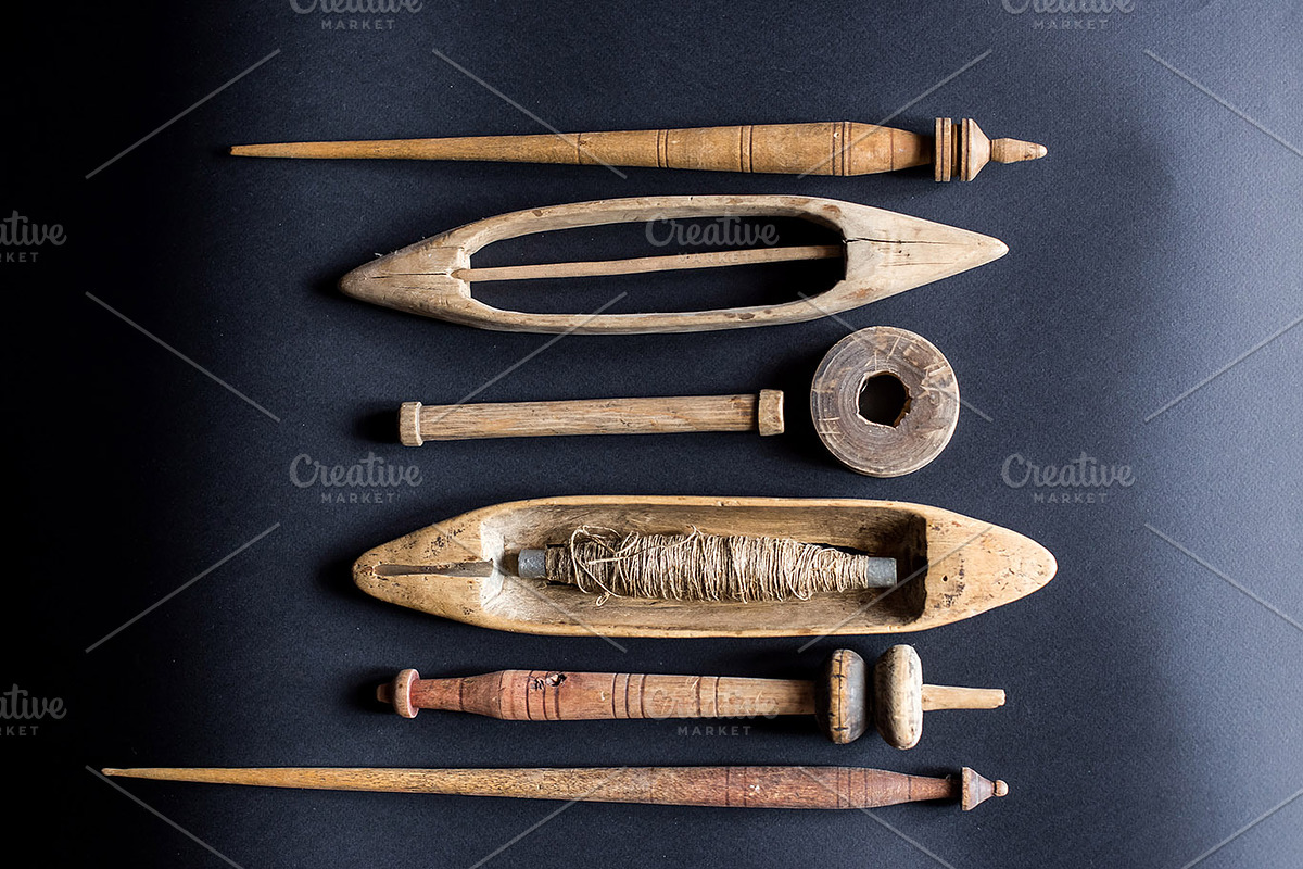 hand weaving tools, vintage loom, an Industrial Photo by VetalStock (Photo 6 of 11)