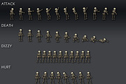 Character Spritesheet: Skeleton, an Object Graphic by LudicArts (Thumbnail 2 of 2)