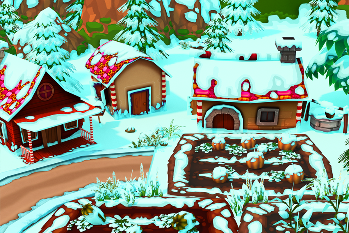 Cartoon Christmas Farm, an Environmental 3D Model by Souchenki (Photo 9 of 29)