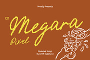 CS Megara Pixel, a Script Font by Craft Supply Co. (Thumbnail 1 of 8)