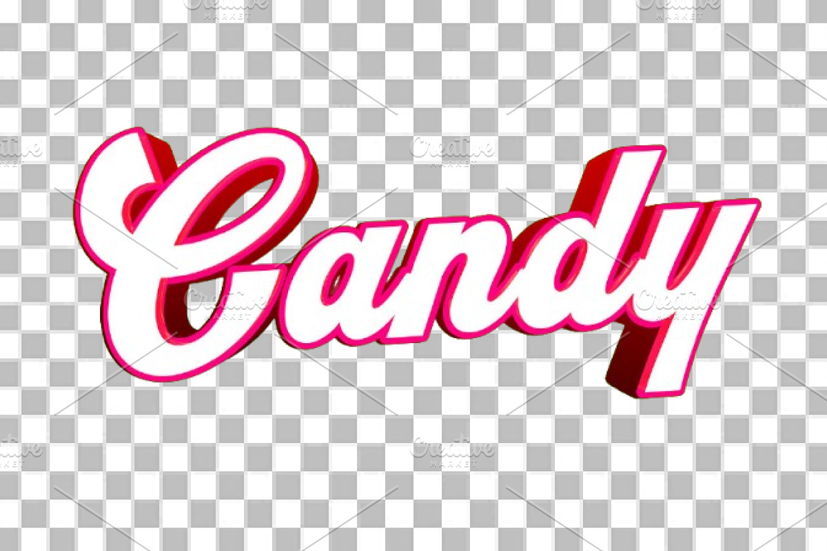 Candy Editable Text Effect PSD, a Layer Style Add-On by TrueVector (Photo 2 of 2)