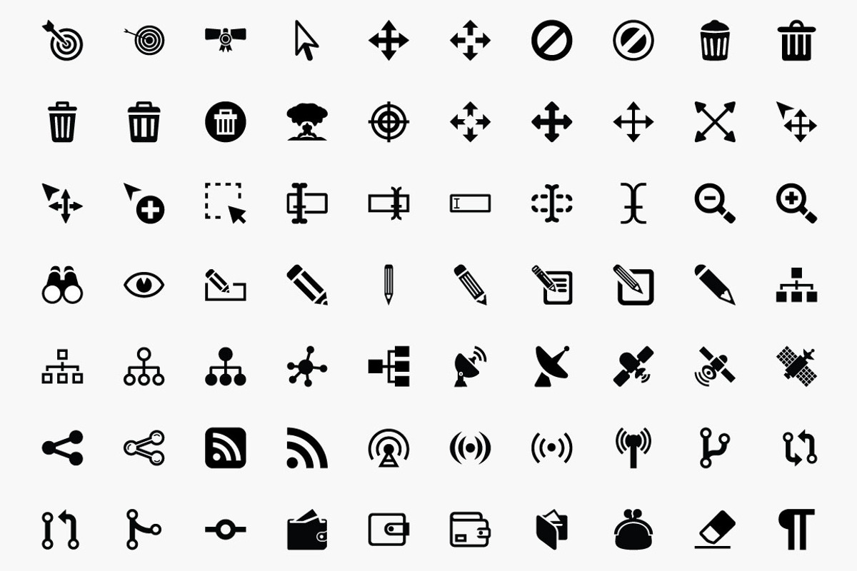 Awesome 1,800 icons - Multicons Set preview 5