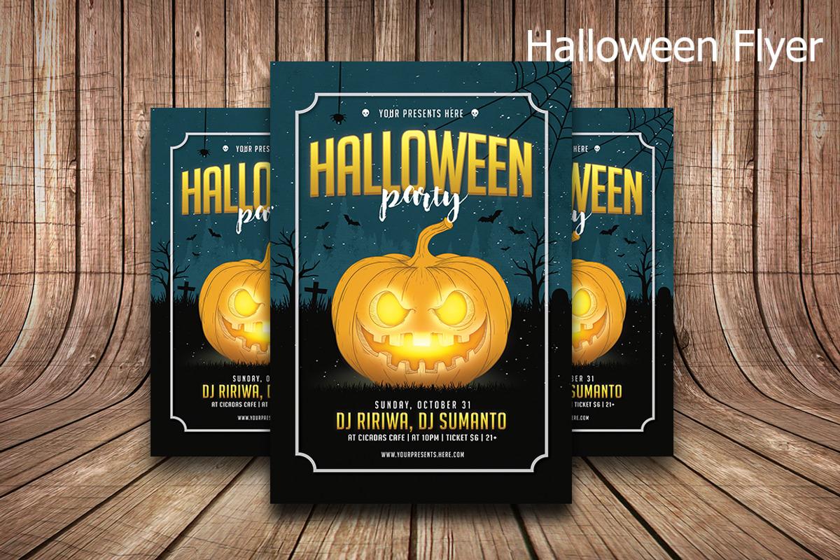 Halloween flyer, a Flyer Template by The G! Design