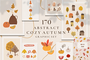 AUTUMN Cozy Fall Season Graphic Set