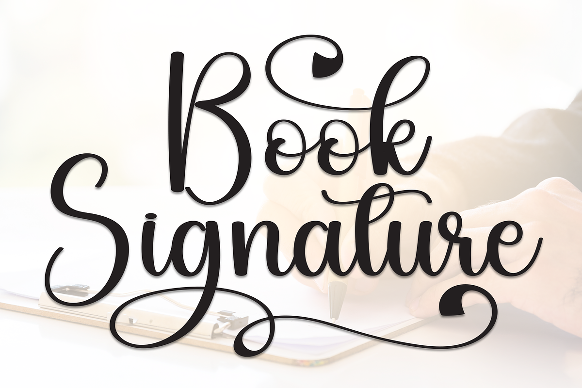 Book Signature | Script Font, a Handwritten Font by Scratchones (Photo 1 of 9)