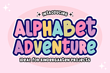 Alphabet Adventure - Cute Kids Font