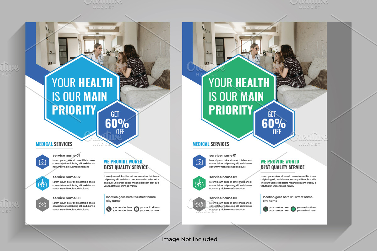 Hospital Service Flyer Design