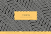 Ripply Seamless Pattern Set, a Pattern Graphic by Curly_Pat (Thumbnail 1 of 8)