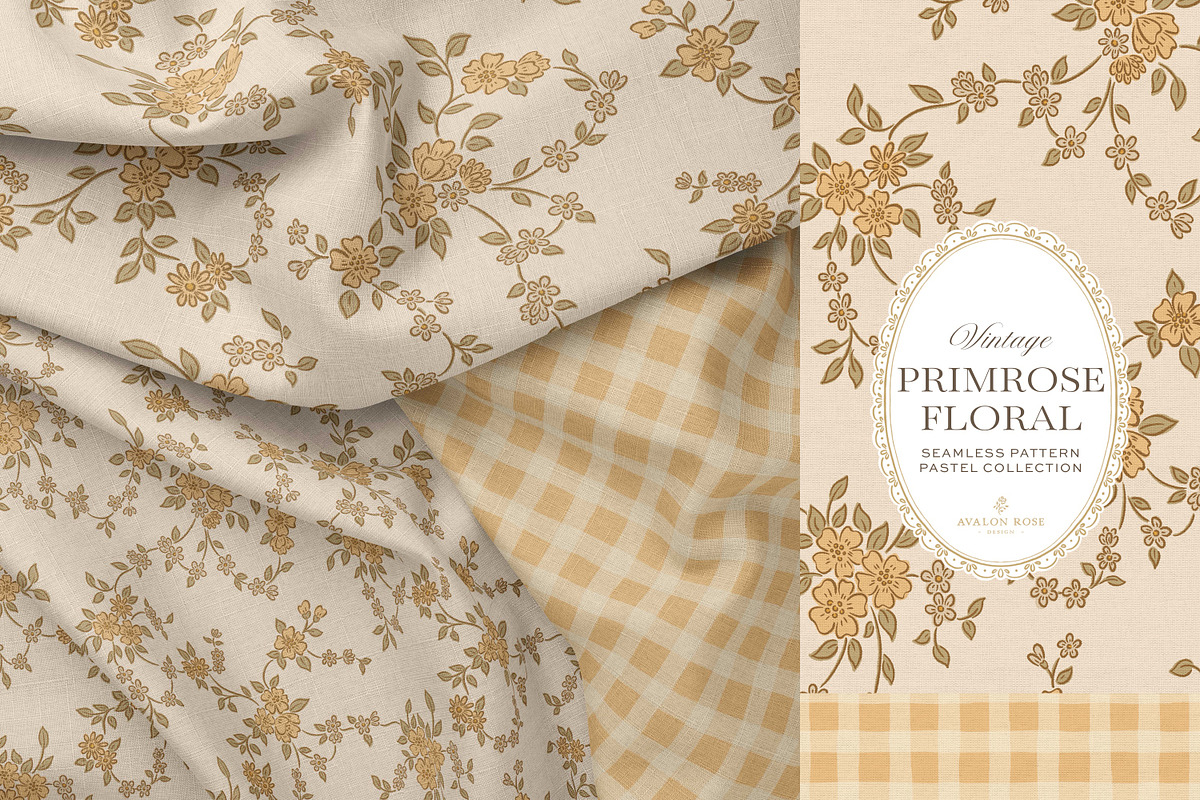 Vintage Ditsy Floral Pastel Patterns, a Pattern Graphic by Eclectic Anthology (Photo 6 of 13)