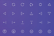 Arrows and User Interface Line Icons, an Outline Icon by FlatLineIcons (Thumbnail 5 of 7)