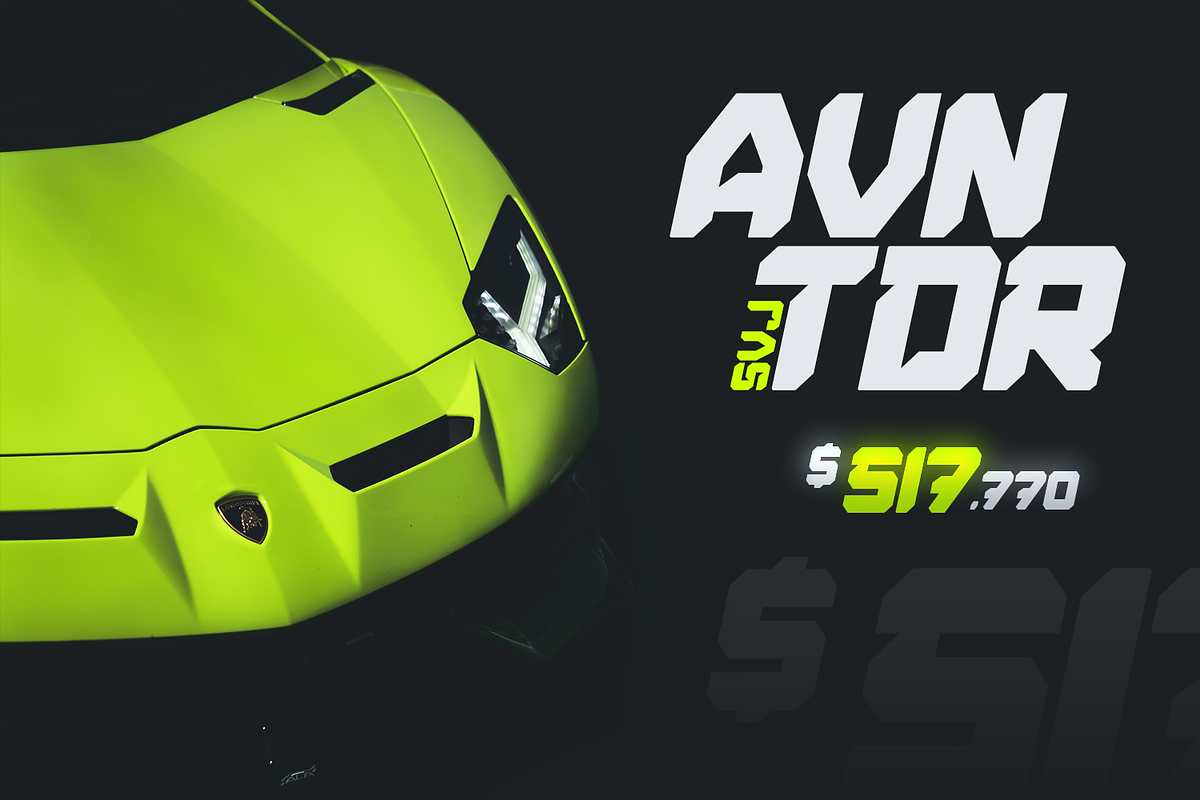 Speed Rush - Race Display Font, a Font by Pixesia Studio (Photo 4 of 13)