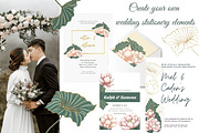 Pink and gold lotus & water lilly, a Work Illustration by Mrs.Swan_Design (Thumbnail 4 of 6)