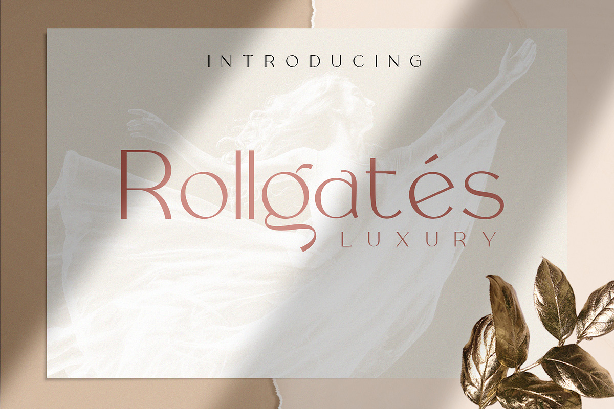 Rollgates Luxury, a Sans Serif Font by Cotbada_studio (Photo 1 of 12)