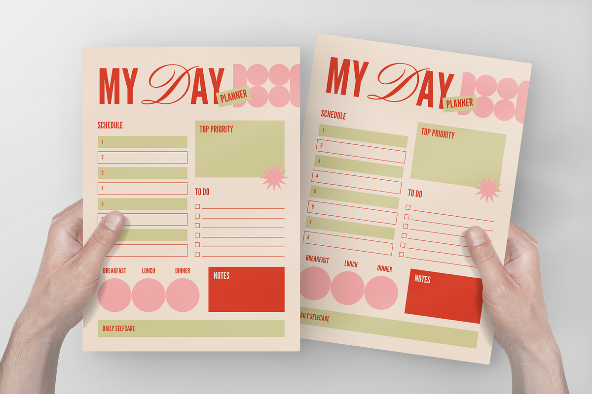 My Day Planner, a Flyer Template by Annora Studio (Photo 6 of 6)