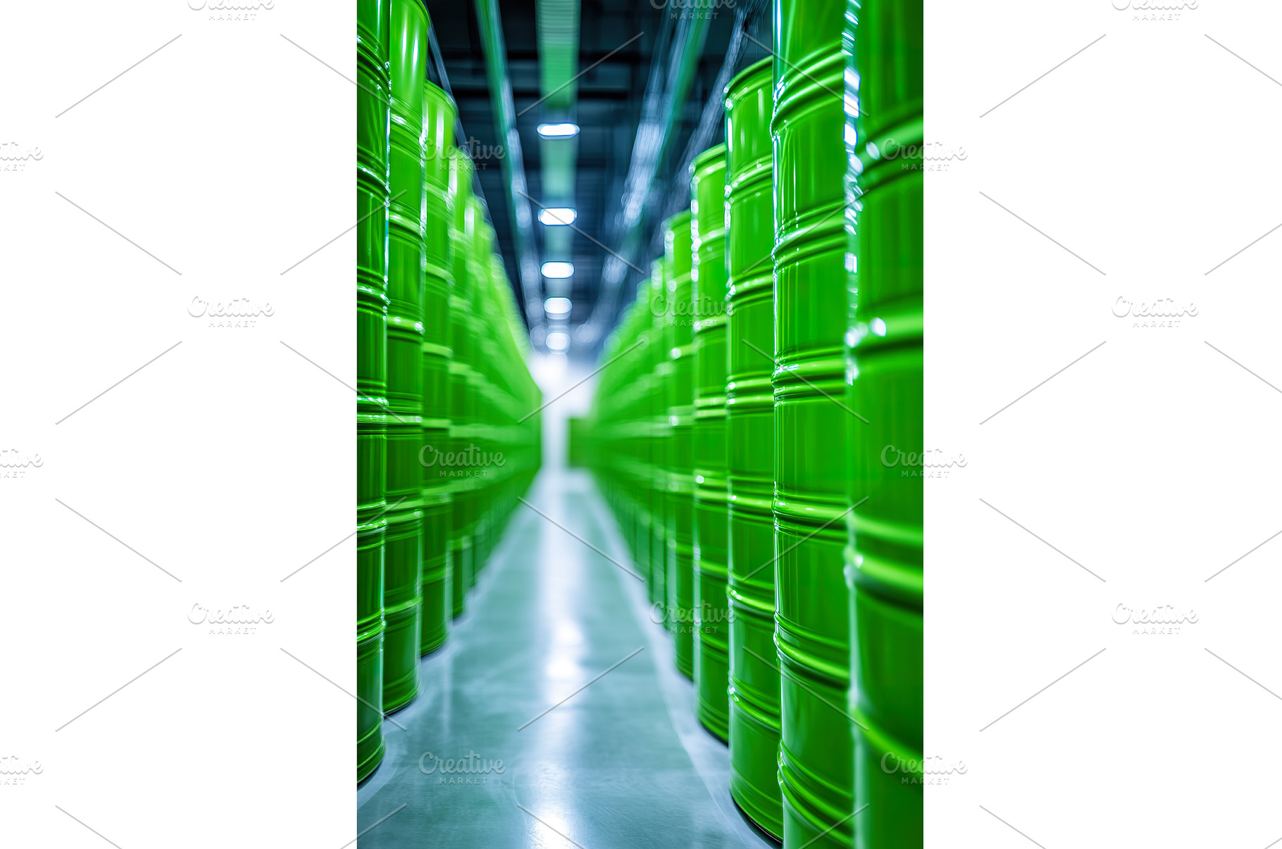 Safe storage of hazardous waste in a, an Industrial Photo by Lermont51