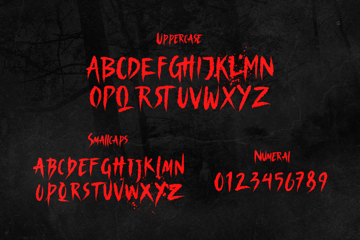 Nightscary - Horror & Scary Font, a Handwritten Font by Typefactoryco (Photo 2 of 8)
