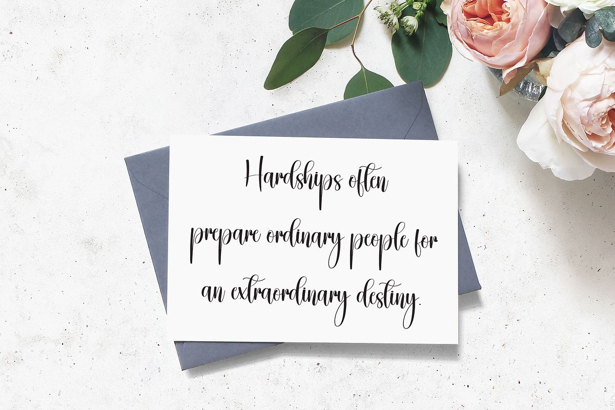 Simplicity | Script Font, a Handwritten Font by Scratchones (Photo 5 of 9)