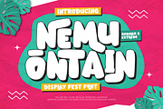 Nemu Ontain - Display Fest Font, a Handwritten Font by twinstd (Thumbnail 1 of 9)