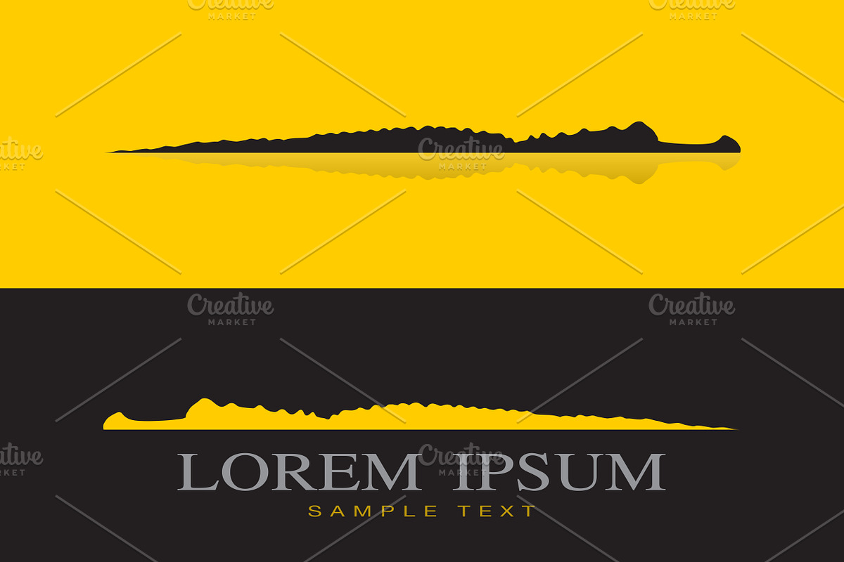 Vector image of crocodile design, an Outline Icon by yod67