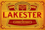 LAKESTER FONT FAMILY, a Font by Alternate Studio (Thumbnail 1 of 5)