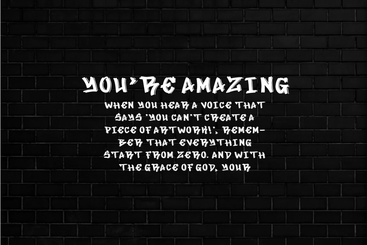 Fake Day - Graffiti Font, a Handwritten Font by Mightyfire (Photo 2 of 4)