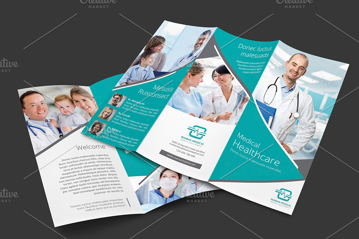 Medical Trifold Brochure, a Brochure Template by Saphari (Photo 1 of 9)