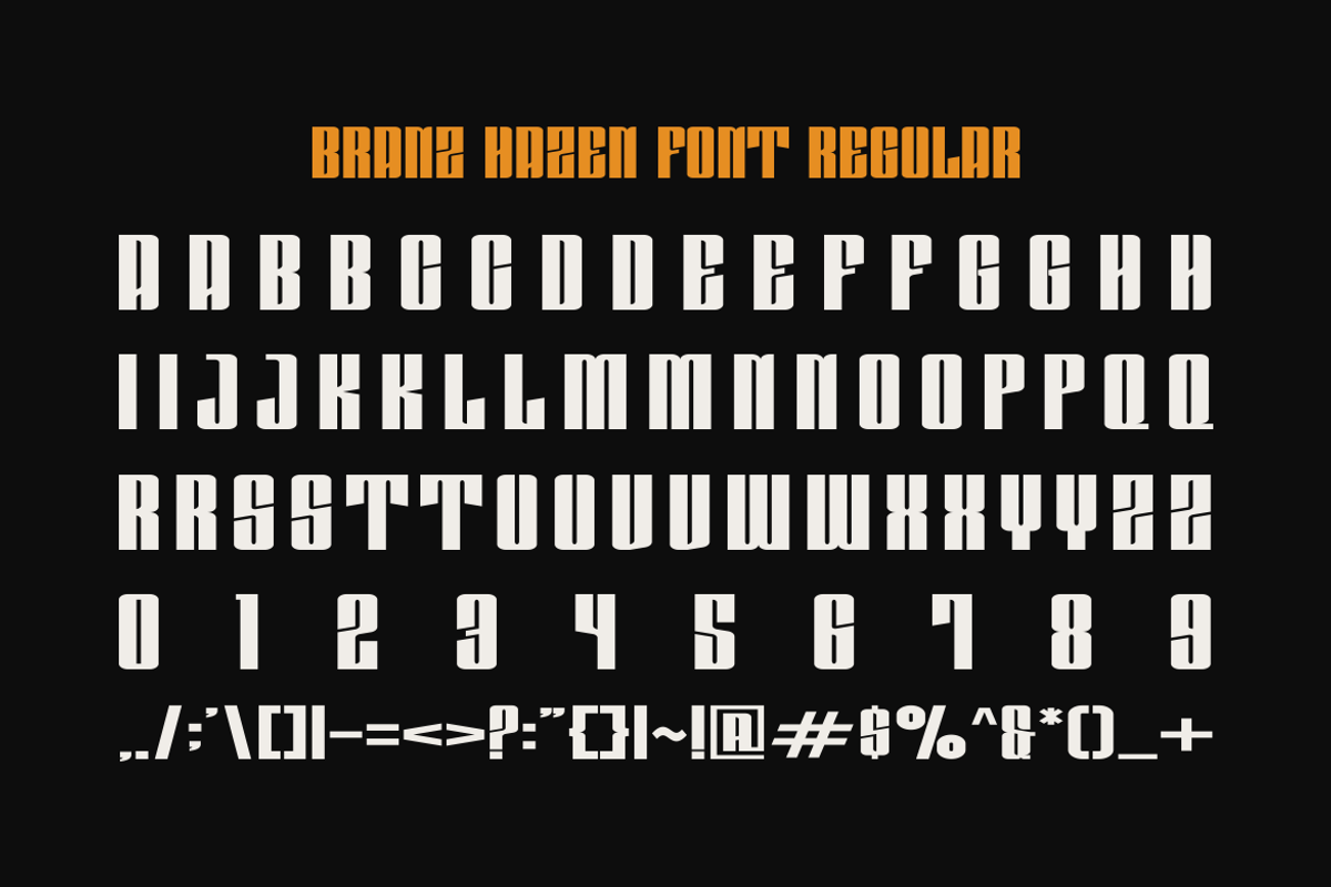 Branz Hazen - Modern Font, a Sans Serif Font by Viswal Studio (Photo 7 of 10)