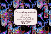 Funny dragons, a Pattern Graphic by Designs by Helen Trupak (Thumbnail 9 of 10)