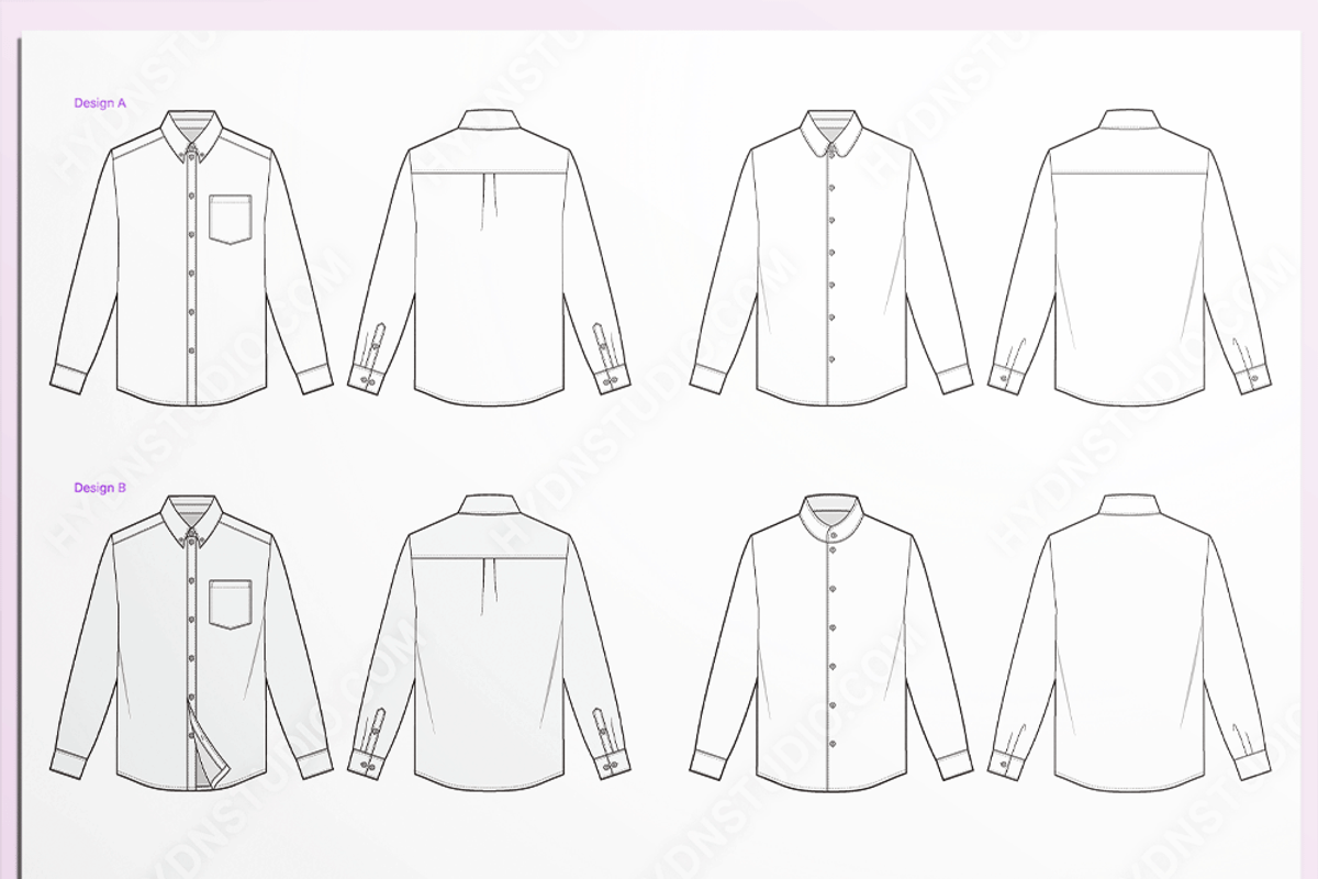 Vector Shirt Design Set, an Illustration by HYDNSTUDIO (Photo 5 of 9)