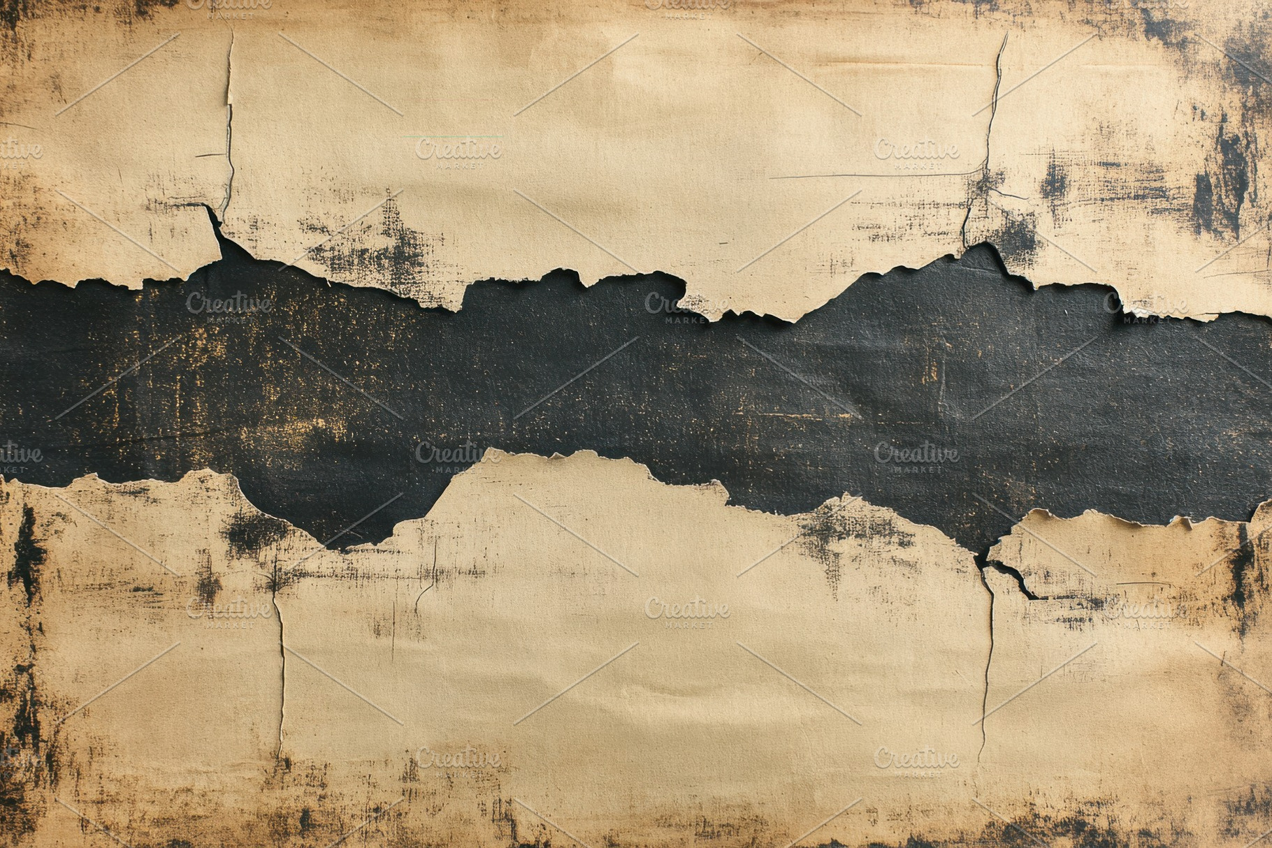 Torn Beige Paper Reveals Dark Backgr, a Background Photo by Pixeness Studio