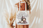 Winter Girl and Reindeer Clipart, an Illustration by Libby Wishes (Thumbnail 7 of 9)