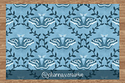 Moths & Vines Seamless Pattern, an Animal Illustration by Johanna V. Creative (Thumbnail 4 of 4)